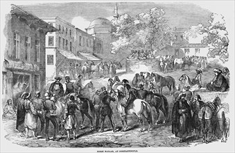 Horse Bazaar At Constantinople.