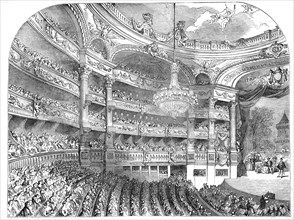 Interior Of The Grand Opera House At Paris, France.