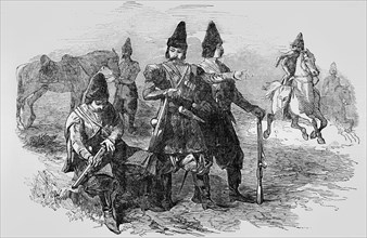 Persian soldiers at the pay of Russia.