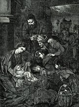 The adoration of the shepherds.