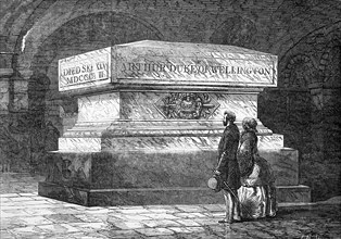Tomb Of The Duke Of Wellington In The Crypt Of St Paul's Cathedral.