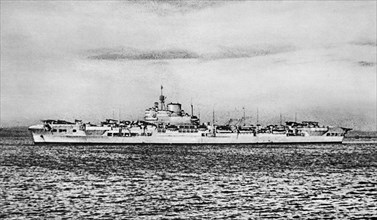 Royal Navy Aircraft Carrier Formidable taken part in the battle of Matapan.