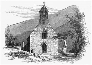 New Church built by Sir Benjamin Hall at Abercarn, South Wales.