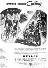Dunlop Rubber Company advertisement.