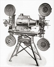 A Hahn Goerz twin projection movie camera.