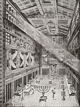 Artist's interpretation of the Holy of Holies in Solomon's Temple.