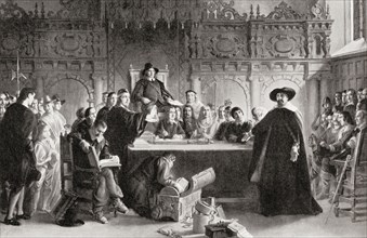 Menasseh Ben Israel petitions Oliver Cromwell in 1657 for the readmittance of the Jews to England following their expulsion by King Edward I in 1290.