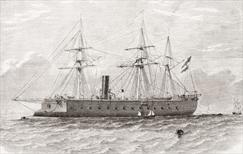SMS Kaiser Max, the lead ship of the Kaiser Max class of armored frigates built for the Austrian Navy in the 1860s.