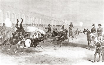 Military excercises of the Circassian Cavalry in the 19th century.