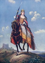 Maria Theresa on the Coronation Hill at Pressburg.