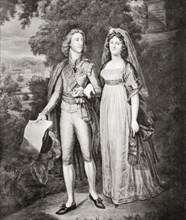 Gustav IV Adolf  and his wife Frederica of Baden.