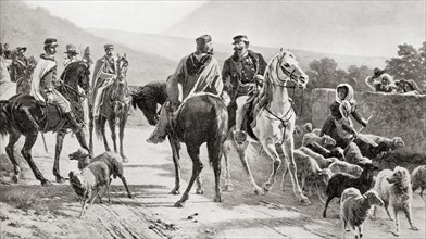The meeting of Garibaldi and Victor Emmanuel II at Teano.