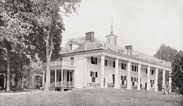 Mount Vernon, the residence of George Washington.