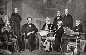 First Reading of the Emancipation Proclamation of President Lincoln.