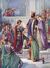 The Investiture of Edward the Black Prince as a Kinght of the Garter.
