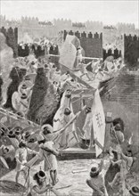 The Persians storming the Citadel of Babylon in 539BC.