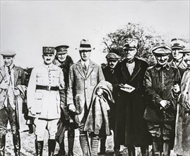 World war 1 groups og generals and leaders from various countries posed for photograph.