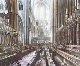 The choir at Westminster Abbey.