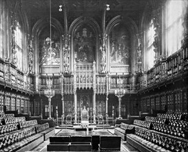 The House of Lords inside the chamber.