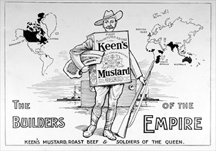 Advertisment for Keen's Mustard, the builders of the Empire.