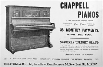 Pinao advertisment, Chappell and Co.