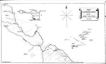 Map Of Lindisfarne and farn.