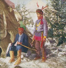 Jake Nahnami, old Sioux Chief and Jukawcauhdisca.