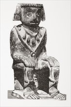 Ceramic figure with an Egyptian aspect from Chibcha.