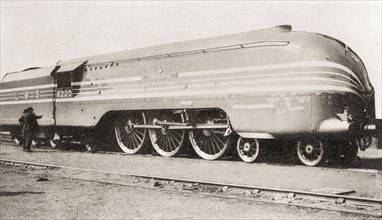 The L.M.S. 4-6-2 streamlined locomotive Coronation.