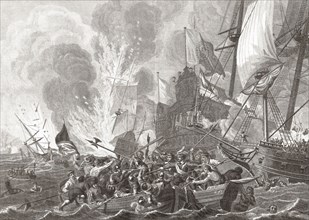 The naval Battle of Gibraltar.
