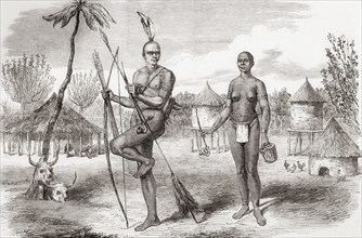 Homestead of natives of Gondokoro.
