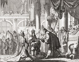 Coronation of King William III and Queen Mary II.