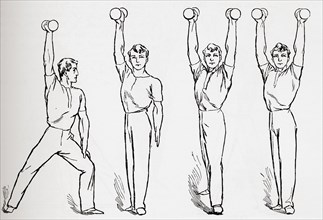 Dum-bell exercises.