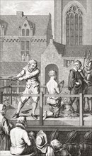 The beheading of Cornelis de Hooghe.