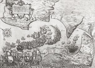 Defeat of the Spanish fleet and the fall of Cadiz.