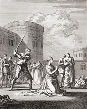 The execution of Anne Boleyn.