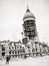 San Francisco City Hall after the earthquake of April 18.