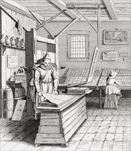 A printing press in Haarlem.