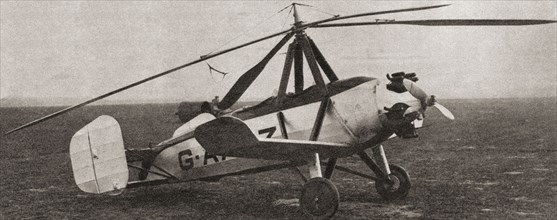 The autogiro or windmill plane.