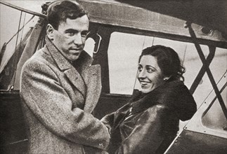 Amy Johnson says farewell to her husband.