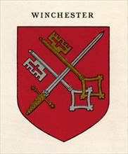 Coat of arms of the Diocese of Winchester.