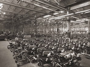 Interior of Wolseley Motors.