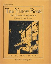 An advertisement for volume I of The Yellow Book.