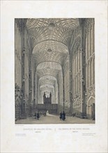 Interior of King's College Chapel.
