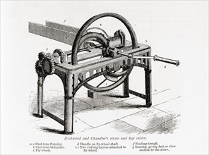 Richmond and Chandler's straw and hay cutter.