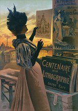Poster advertising the Exposition du Centenaire de la Lithographie.