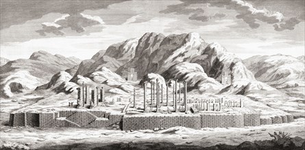 Ruins of the palace of Persian King Darius I at Persepolis.