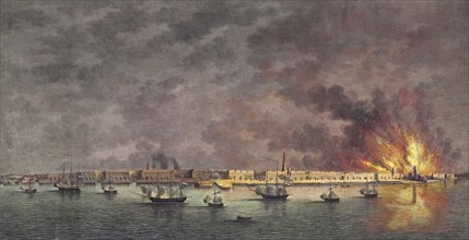 The bombardment of Antwerp.