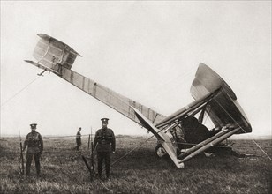 Alcock and Brown's Vickers-Vimy-Rolls bomber which they crash landed in an Irish bog after flying from St. John's.