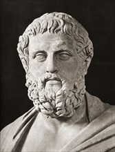 Bust of Sophocles.